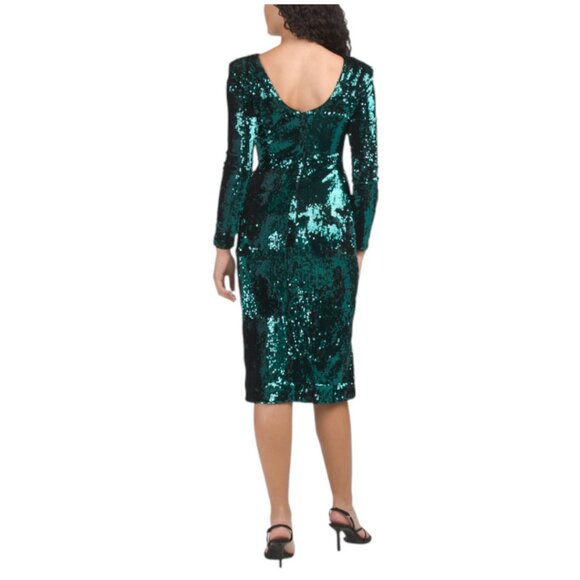 DRESS THE POPULATION Natalie Sequin Midi Dress - Picture 2 of 3